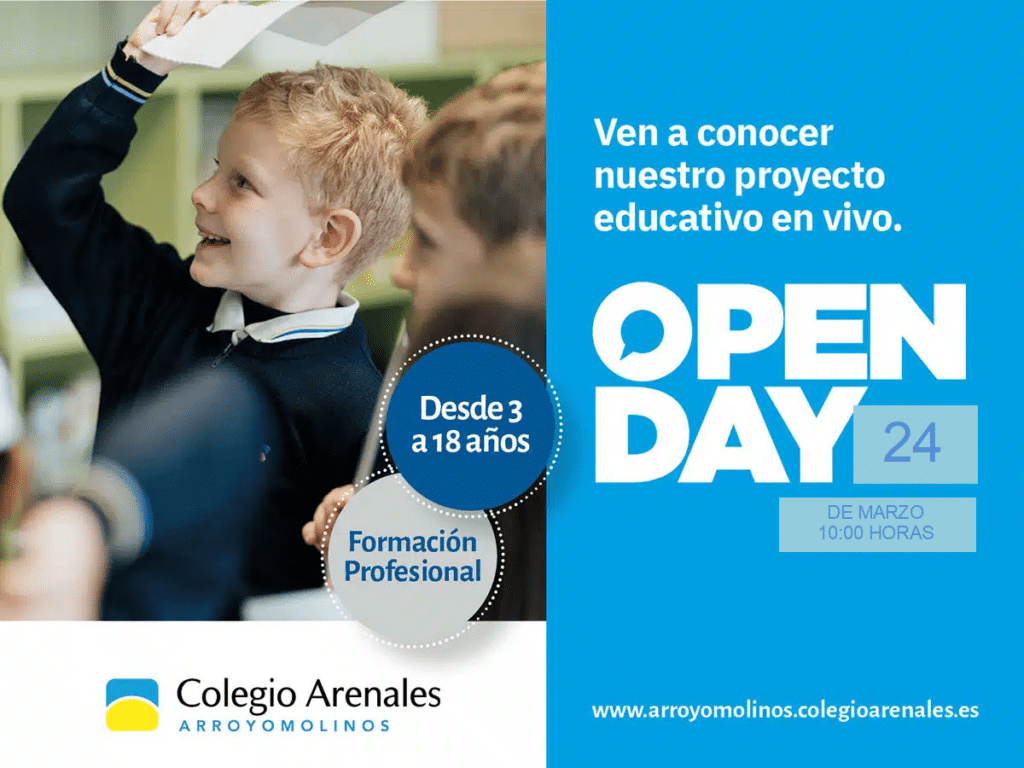 Colegio Arenales Arroyomolinos » Jornada de Puertas Abiertas 2023/2024 - Arroyomolinos